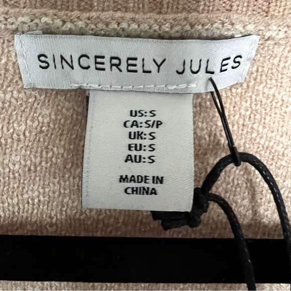 NWT Sincerely Jules Chevron Cardigan Sweater - size SMALL - Picture 4 of 8